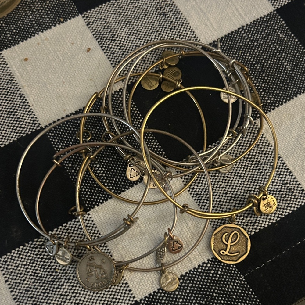 Alex and Ani Gold and Silver Charm Bracelets